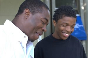 photo of father and teen son