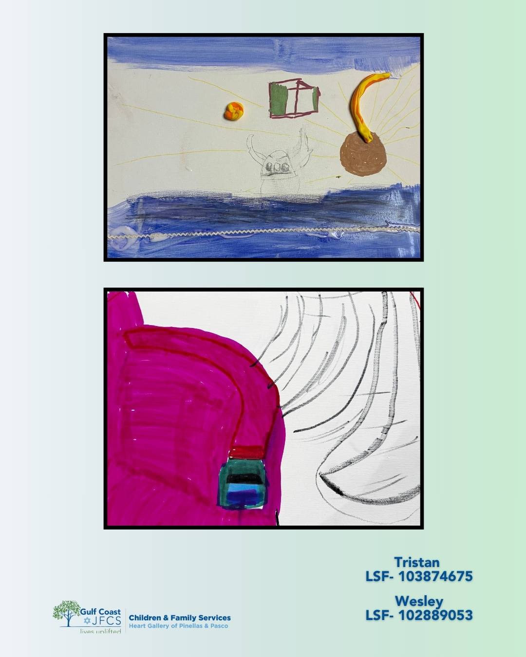 Pinellas-Pasco Heart Gallery logo, "A Program of Gulf Coast JFCS"