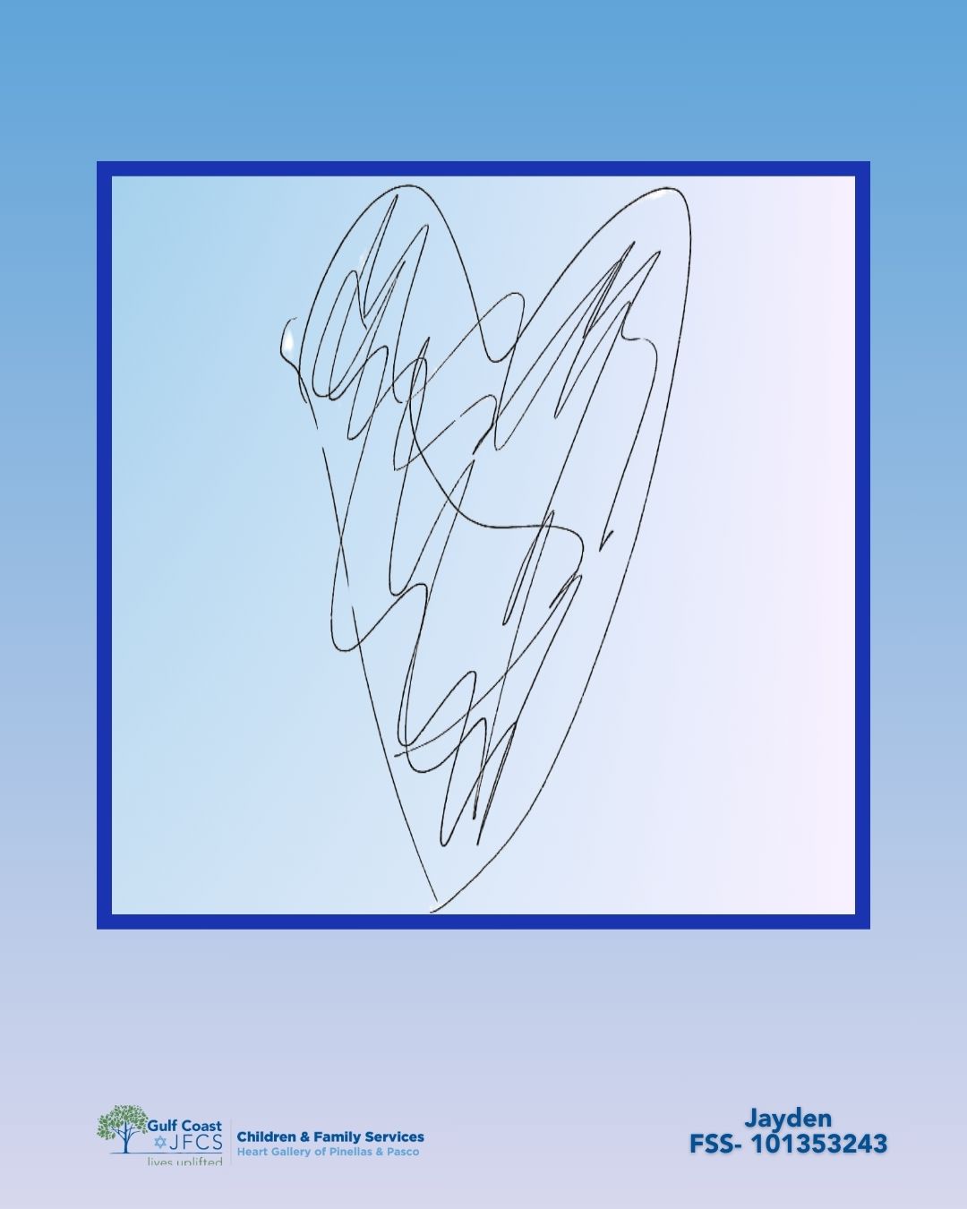 Pinellas-Pasco Heart Gallery logo, "A Program of Gulf Coast JFCS"