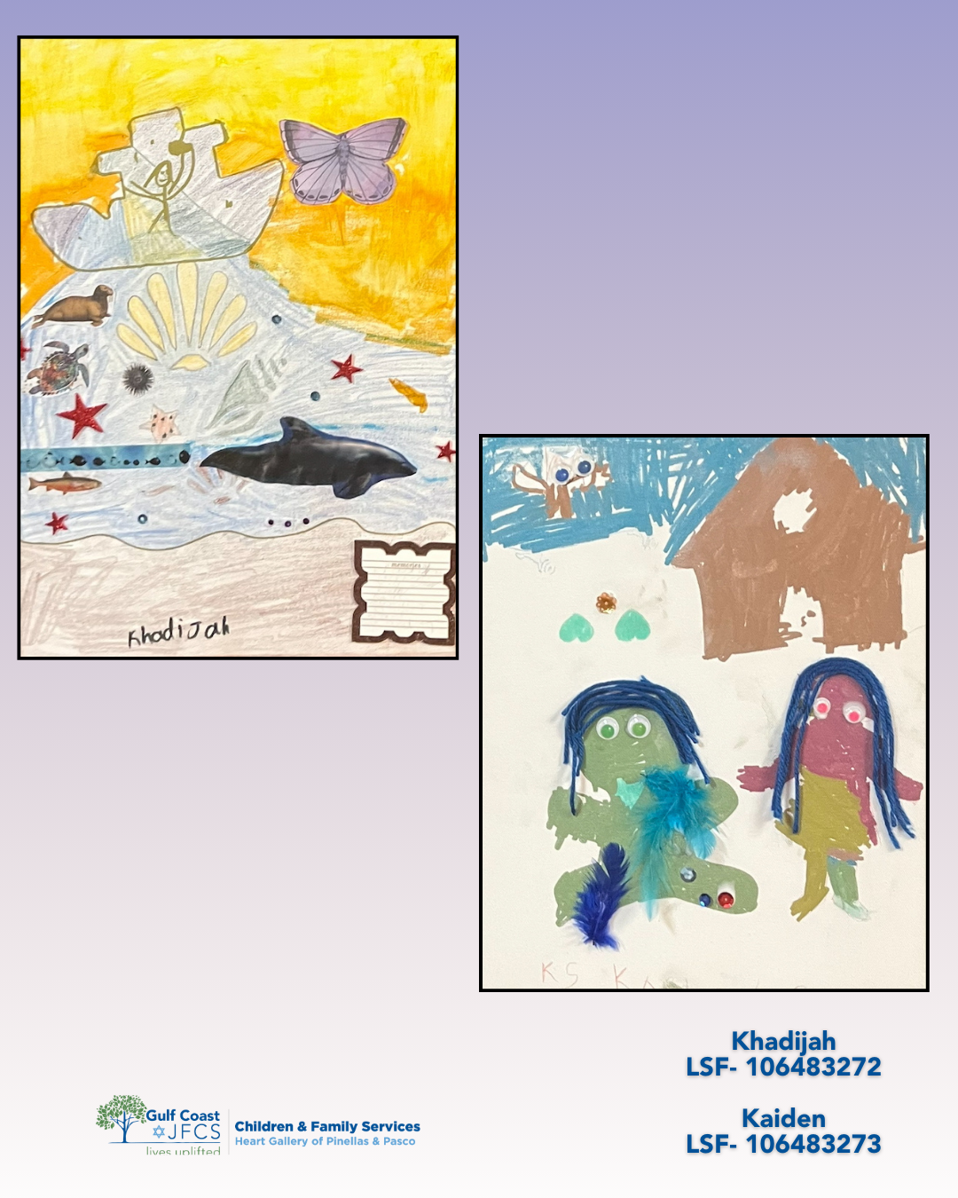 Pinellas-Pasco Heart Gallery logo, "A Program of Gulf Coast JFCS"