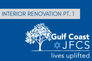 Banner: "Gulf Coast JFCS Strategic Plan & Goals 2020-2023"