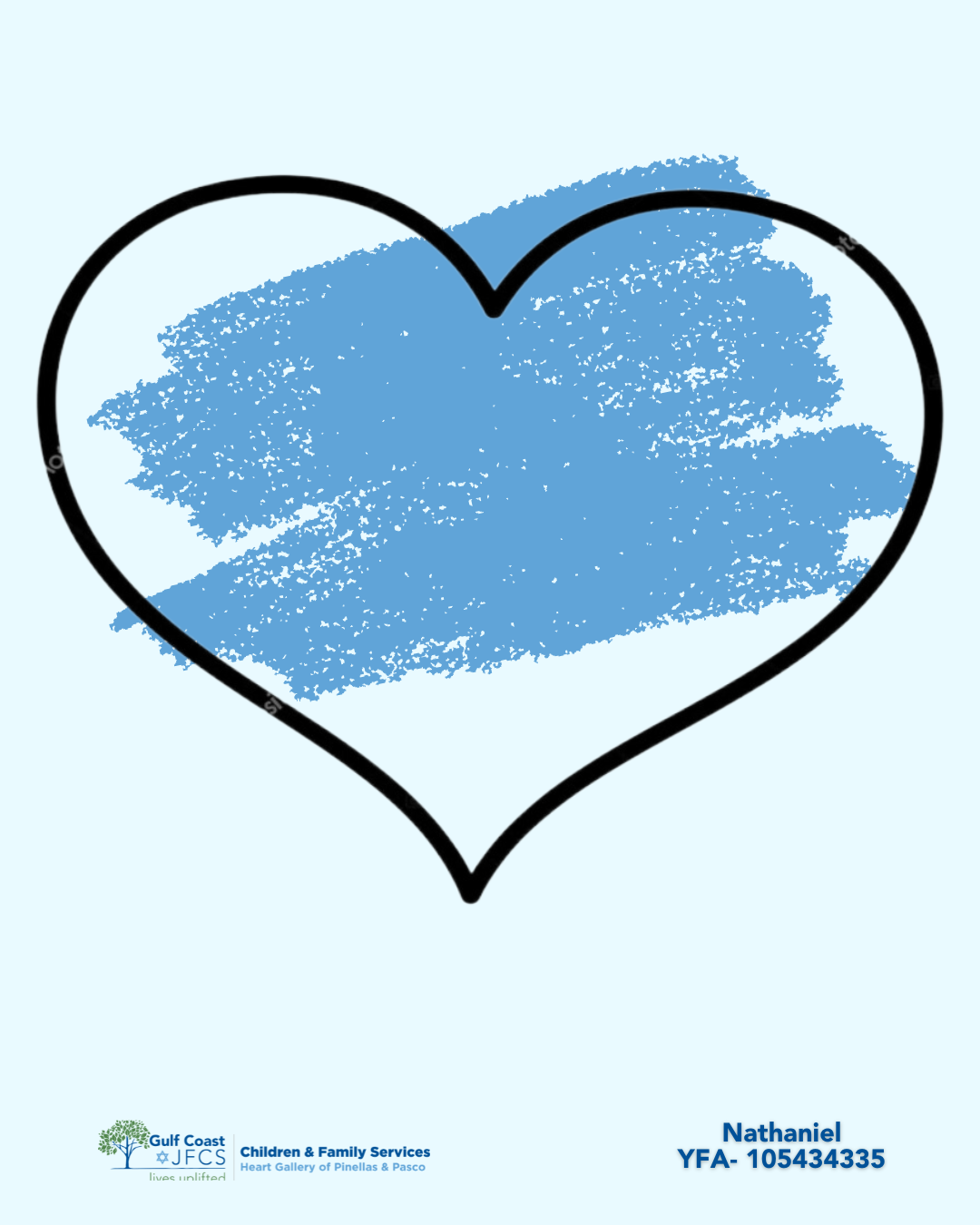 Pinellas-Pasco Heart Gallery logo, "A Program of Gulf Coast JFCS"