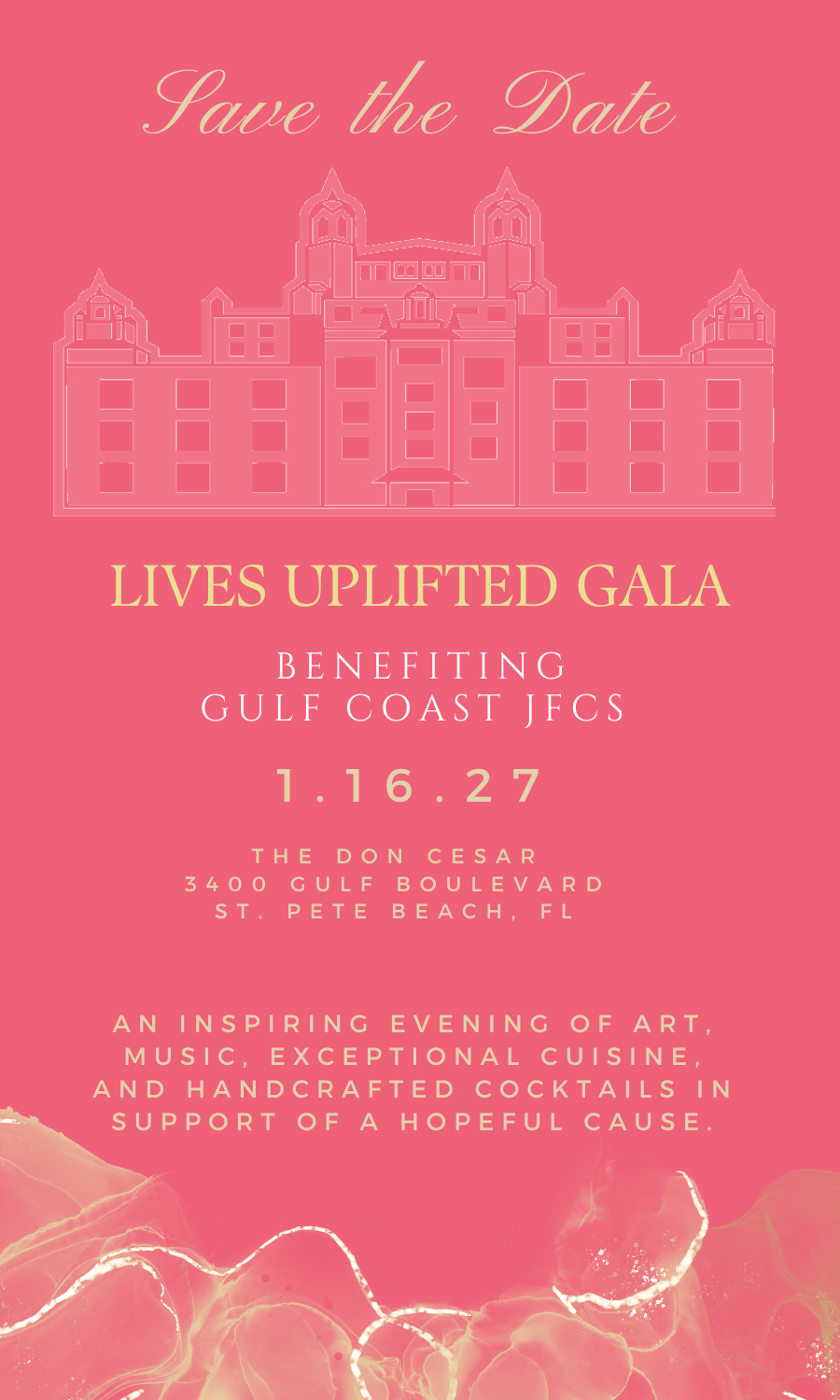 Lives Uplifted Gala 2027 Save the Date