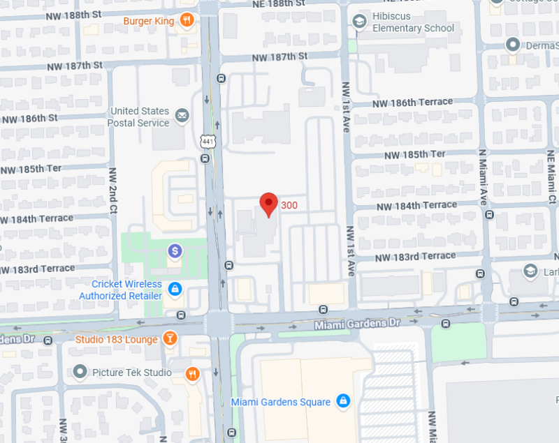 18441 NW 2nd Avenue Miami Gardens - Suite 300, Miami Gardens, Fl 33169 7900 NW 27th Ave - MIAMI MAIN
